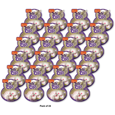 Hartz Just For Cats Mini Mice Cat Toy Catnip Filled 0.05Oz (Pack Of 24)