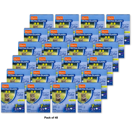 Hartz Ultra Guard Flea And Tick Collar For Cats And Kittens 7 Months Protection O.4Oz (Pack of 48)