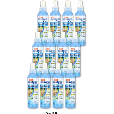 Hartz UltraGuard Plus Flea And Tick Spray for Cats 8Oz (Pack of 12)