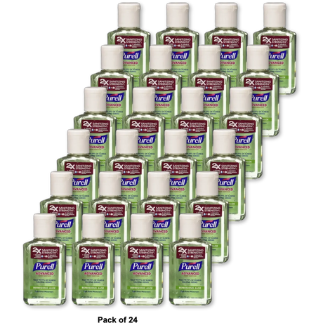 Purell Instant Hand Sanitizer With Aloe And Vitamin E 2Oz (Pack of 24)