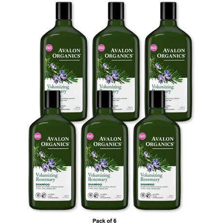 Avalon Organics Shampoo Volumizing Rosemary 11Oz (Pack of 6)