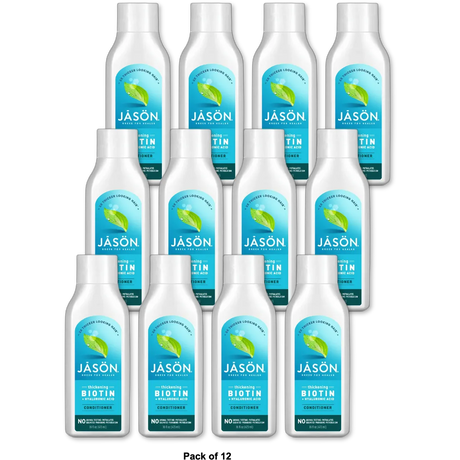 Jason Natural Biotin Hair Fortifying Conditioner 16Oz (Pack of 12)