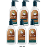 Jason Natural Smoothing Coconut Body Wash 30Oz (Pack of 6)