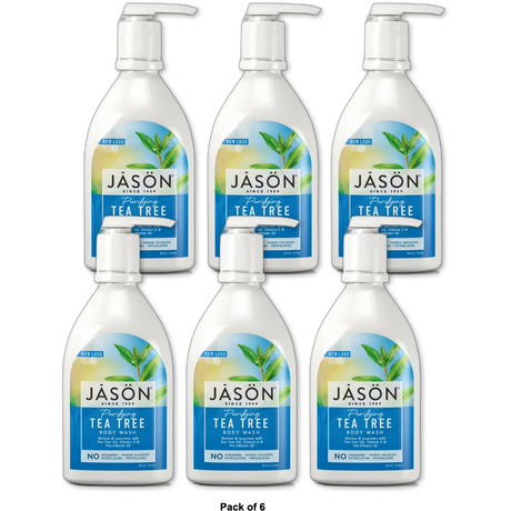 Jason Purifying Tea Tree Body Wash 30Oz (Pack of 6)