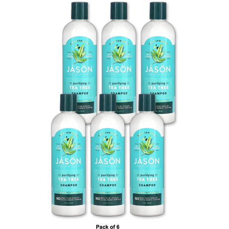 Jason Purifying Tea Tree Shampoo 12Oz (Pack of 6)