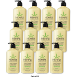 Hempz Sweet Pineapple and Honey Melon Herbal Body Moisturizer 17Oz (Pack of 12)