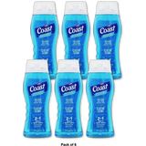 Coast Classic Scent Hair & Body Wash 18Oz (Pack of 6)