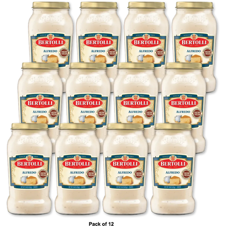 Bertolli Alfredo Sauce 15 oz with Aged Parmesan Cheese Regular (Pack of 12)