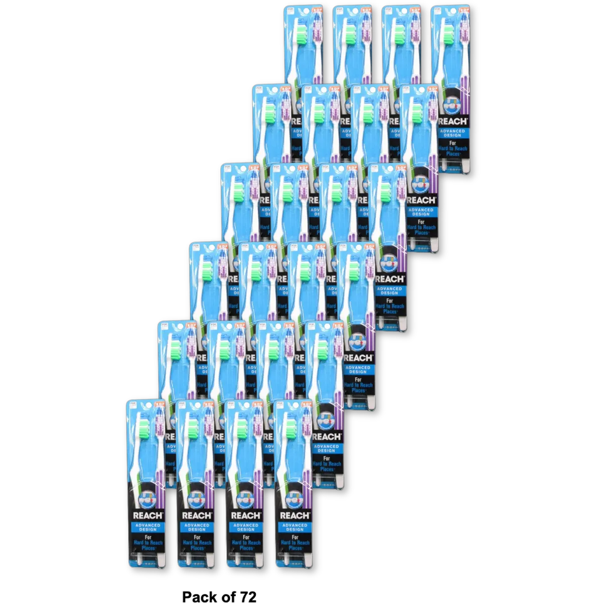 Reach Advanced Design Full Head Toothbrush Soft2 Ea 1.44Oz(Pack of 72)