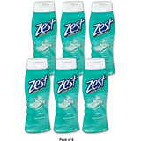 Zest Aqua with Vitamin E Refreshing Body Wash 18Oz (Pack of 6)