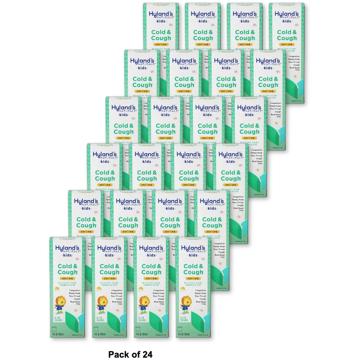 Hylands Cold N Cough 4 Kids Multi-Symptom Cold Relief Syrup 4Oz (Pack of 24)