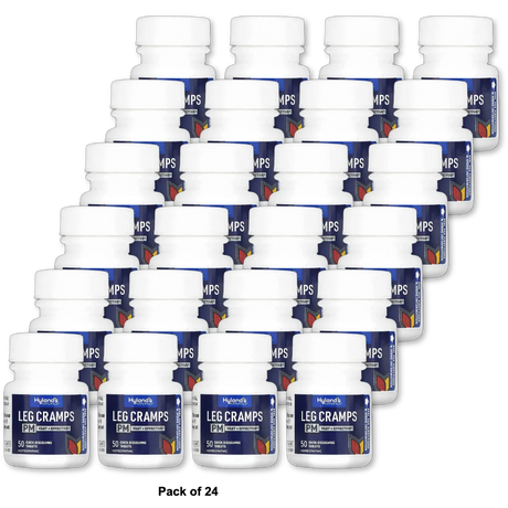 Hylands Leg Cramps PM Nighttime Cramp Relief Tablets 50 ea 1.28Oz (Pack of 24)