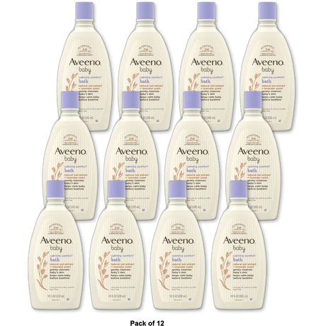 Aveeno Baby Calming Comfort Bath With Lavender And Vanilla 18Oz (Pack of 12)