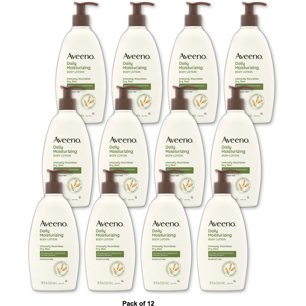 Aveeno Daily Moisturizing Lotion18Oz (Pack of 12)