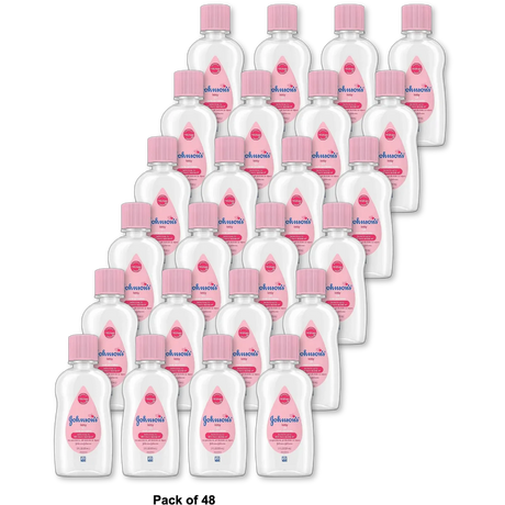 Johnson And Johnson Baby Oil For Baby Skin Care 3Oz (Pack of 48)