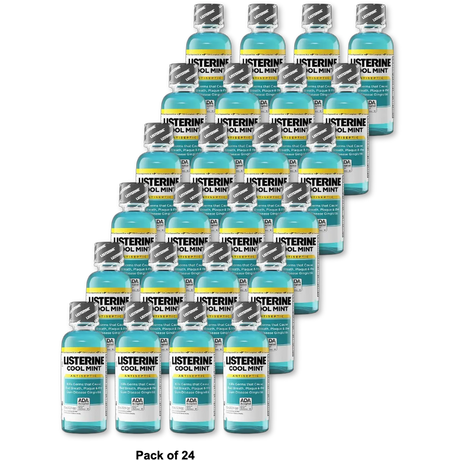 Listerine Antiseptic Mouthwash Cool Mint95 Ml 3.2Oz (Pack of 24)