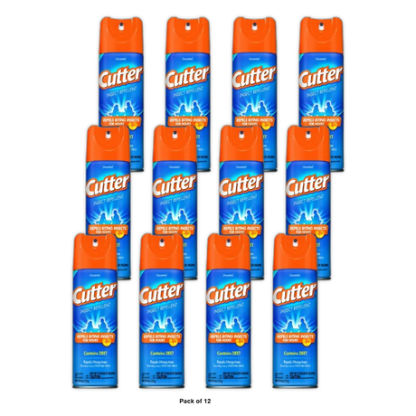 Cutter Mosquito Repellent Spray Unscented 6Oz (Pack of 12)