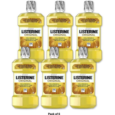 Listerine Original Antiseptic Mouthwash 2.7Oz (Pack of 6)