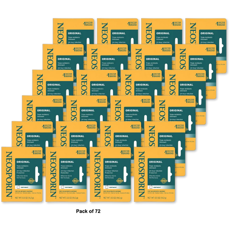 Neosporin Original First Aid Antibiotic Bacitracin Ointment 0.5Oz (Pack of 72)
