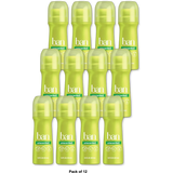 Ban Invisible Roll-On Deodorant Unscented 3.5Oz (Pack of 12)