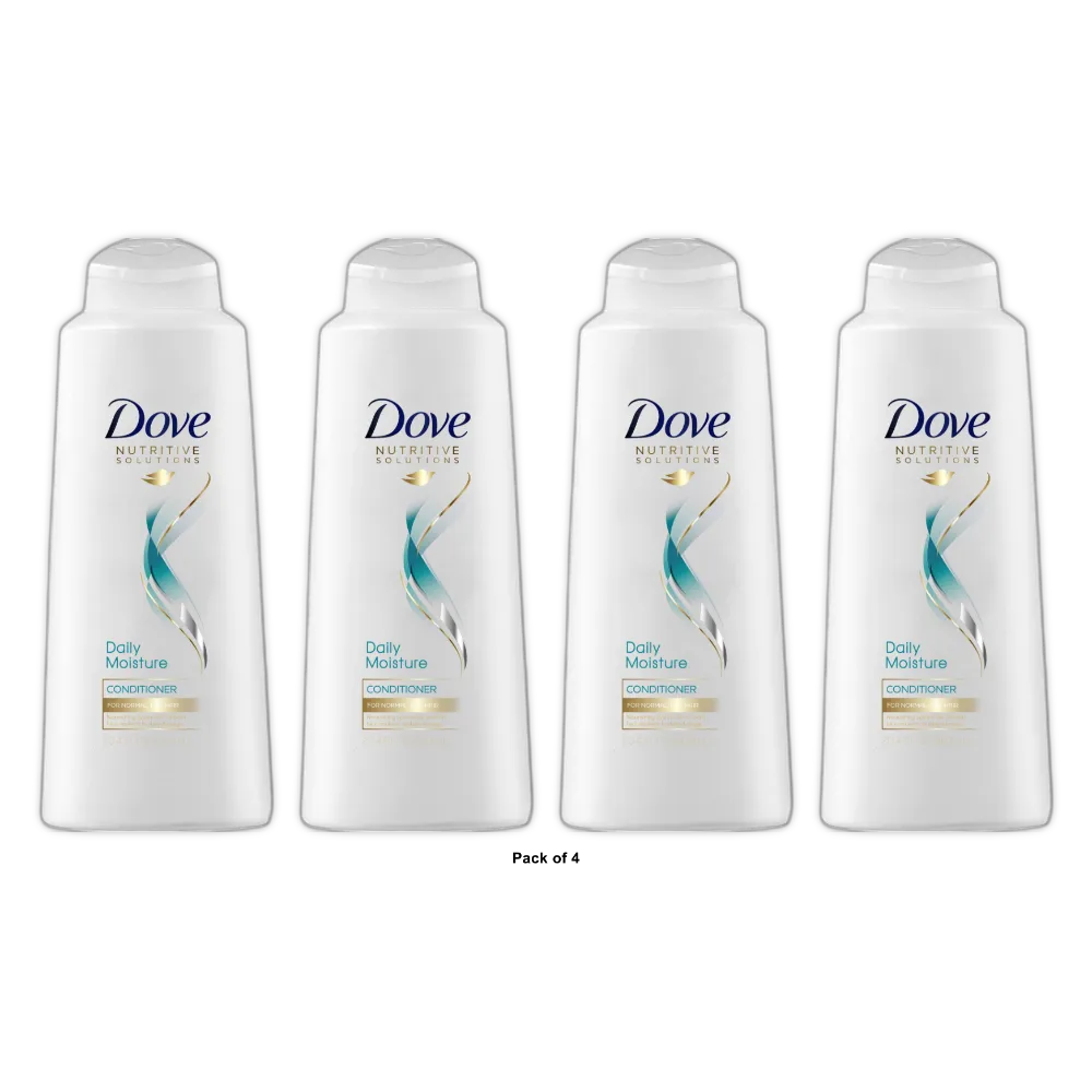 Dove Nutritive Solutions Daily Moisture Hair Conditioner 20.4Oz (Pack of 4)