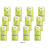 Ban Invisible Solid Anti-Perspirant Deodorant Shower Fresh 2.6Oz (Pack of 12)