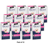 Biore Deep Cleansing Charcoal Pore Nose Strips With Natural Charcoal6 ea 3.52Oz (Pack of 12)