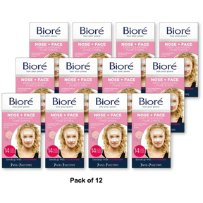 Biore Deep Cleansing Pore Strips For Face And Nose Combo Pack 14Ea 0.8Oz (Pack Of 12)