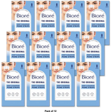 Biore Deep Cleansing Pore Strips For Nose (Pack of 12)