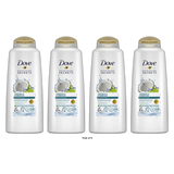 Dove Nutritive Solutions Coconut and Hydration Hair Shampoo 20.4Oz (Pack of 4)