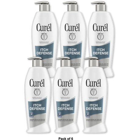 Curel Moisture Itch Rash Defense Lotion For Dry Itchy Skin 6Oz (Pack of 6)
