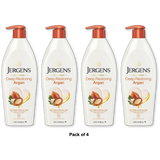 Jergens Deep Restoring Argan Moisturizer Body Lotion Pump 16.8Oz (Pack of 4)