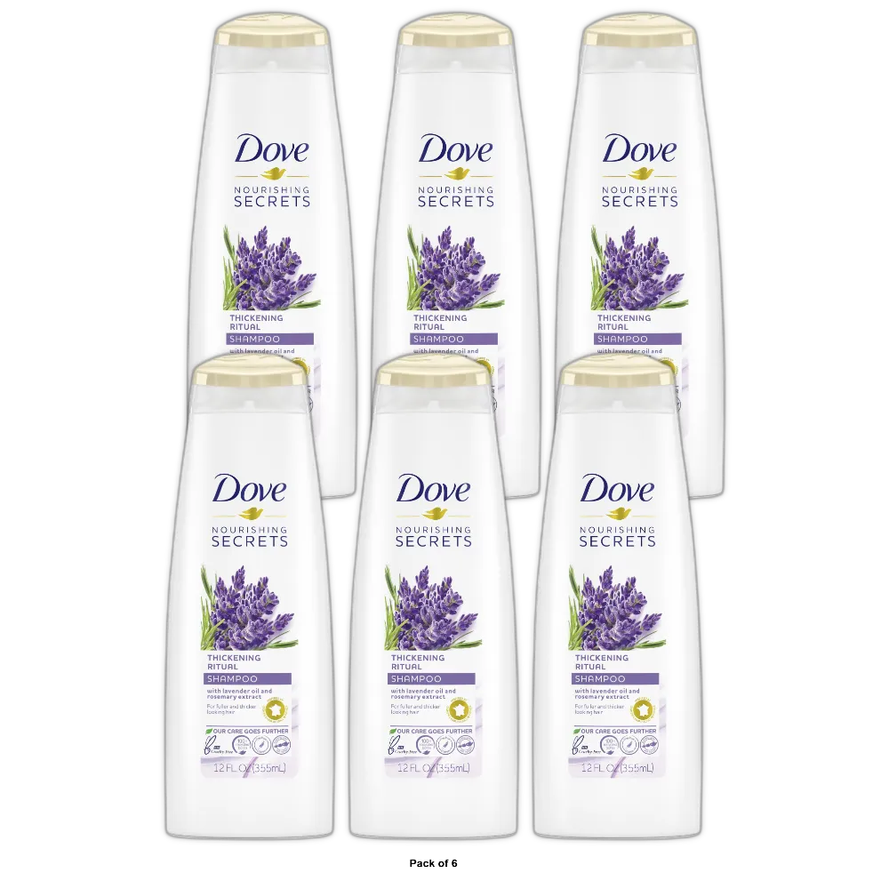 Dove Nourishing Secrets Thickening Shampoo 12Oz (Pack of 6)