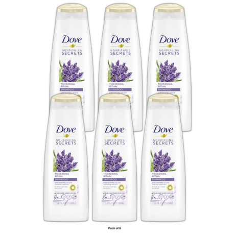 Dove Nourishing Secrets Thickening Shampoo 12Oz (Pack of 6)