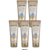 Jergens Natural Glow Firming Daily Moisturizer For Fair to Medium Skin Tones 7.5Oz (Pack of 5)