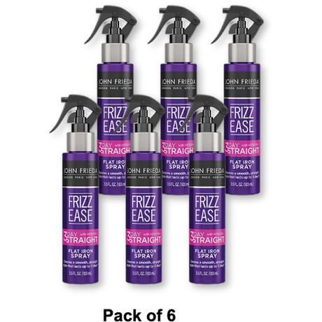 John Frieda Frizz Ease 3Day Straight Flat Iron Spray 3.5Oz (Pack of 6)