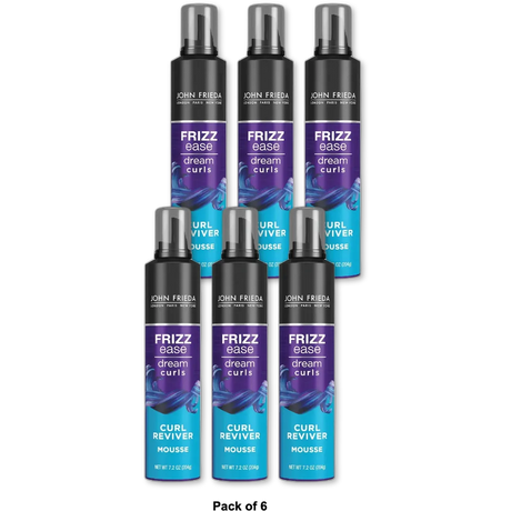 John Frieda Frizz Ease Curl Reviver Styling Mousse 7.2Oz (Pack of 6)