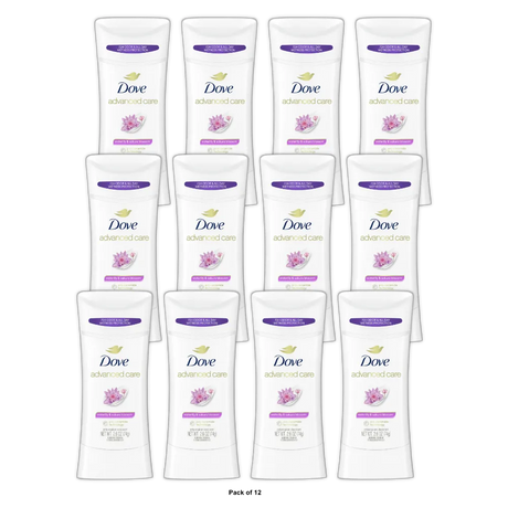 Dove Nourishing Secrets Calming Ritual Antiperspirant Deodorant Waterlily and Sakura Blossom 2.6Oz (Pack of 12)
