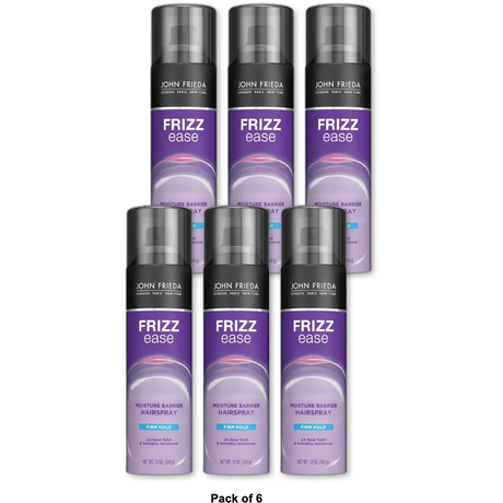 John Frieda Frizz Ease Moisture Barrier Hair Spray Firm Hold 12Oz (Pack of 6)