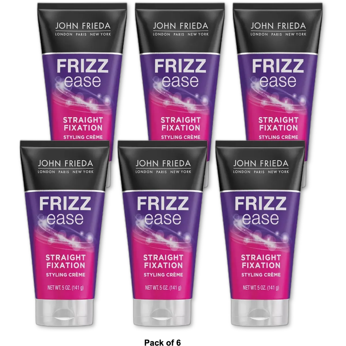 John Frieda Frizz-Ease Straight Fixation Smoothing Creme by John Frieda for Unisex 5Oz (Pack of 6)