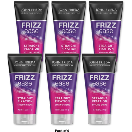 John Frieda Frizz-Ease Straight Fixation Smoothing Creme by John Frieda for Unisex 5Oz (Pack of 6)