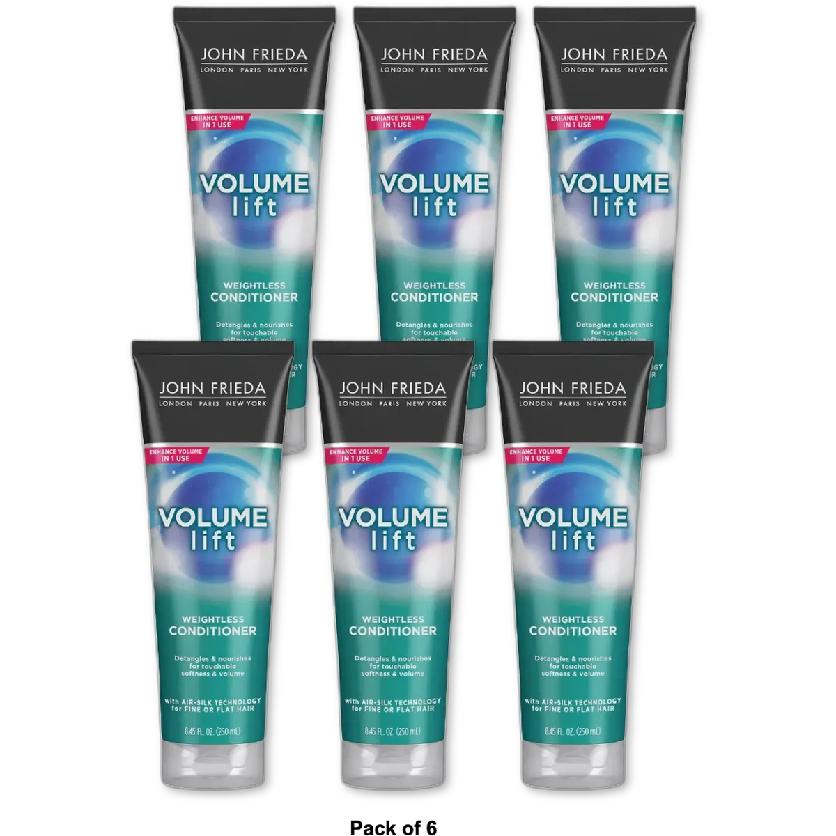 John Frieda Luxurious Volume Full Splendor Hair Conditioner 8.45Oz (Pack of 6)