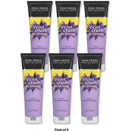 John Frieda Violet Crush Purple Conditioner Violet Pigments 9.6Oz (Pack of 6)