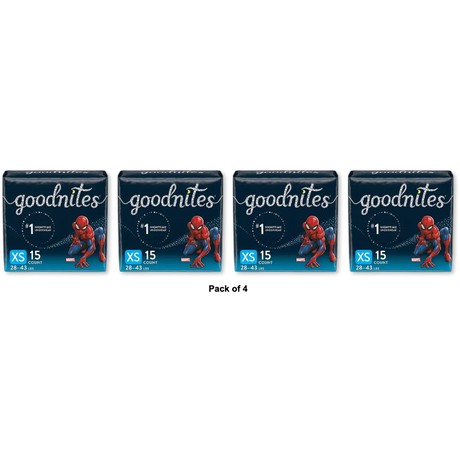 Huggies Good Nights Bedtime Pants For Boys Size Extra Small 22.24Oz (Pack of 4)
