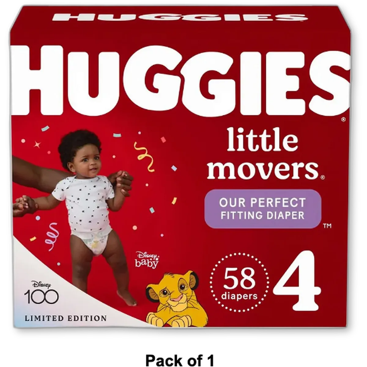 Huggies Little Movers Baby Diapers Size 4 79.2Oz (Pack of 1)