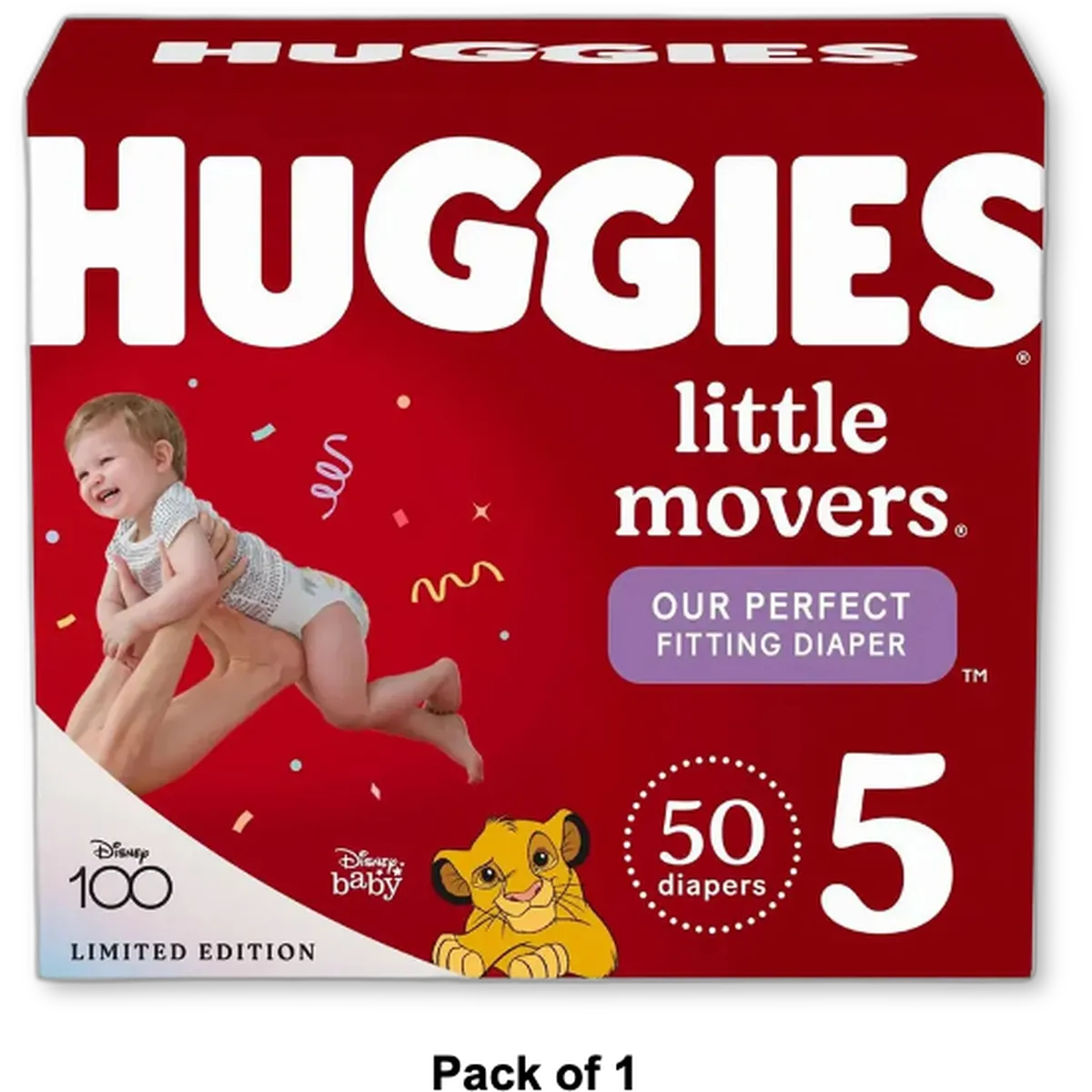 Huggies Little Movers Baby Diapers Size 5 73.44Oz (Pack of 1)