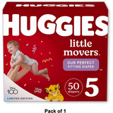Huggies Little Movers Baby Diapers Size 5 73.44Oz (Pack of 1)