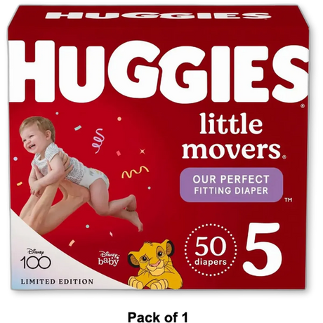 Huggies Little Movers Baby Diapers Size 5 73.44Oz (Pack of 1)