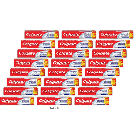 Colgate Baking Soda and Peroxide Whitening Bubbles Fluoride Toothpaste Brisk Mint 8Oz (Pack of 24)