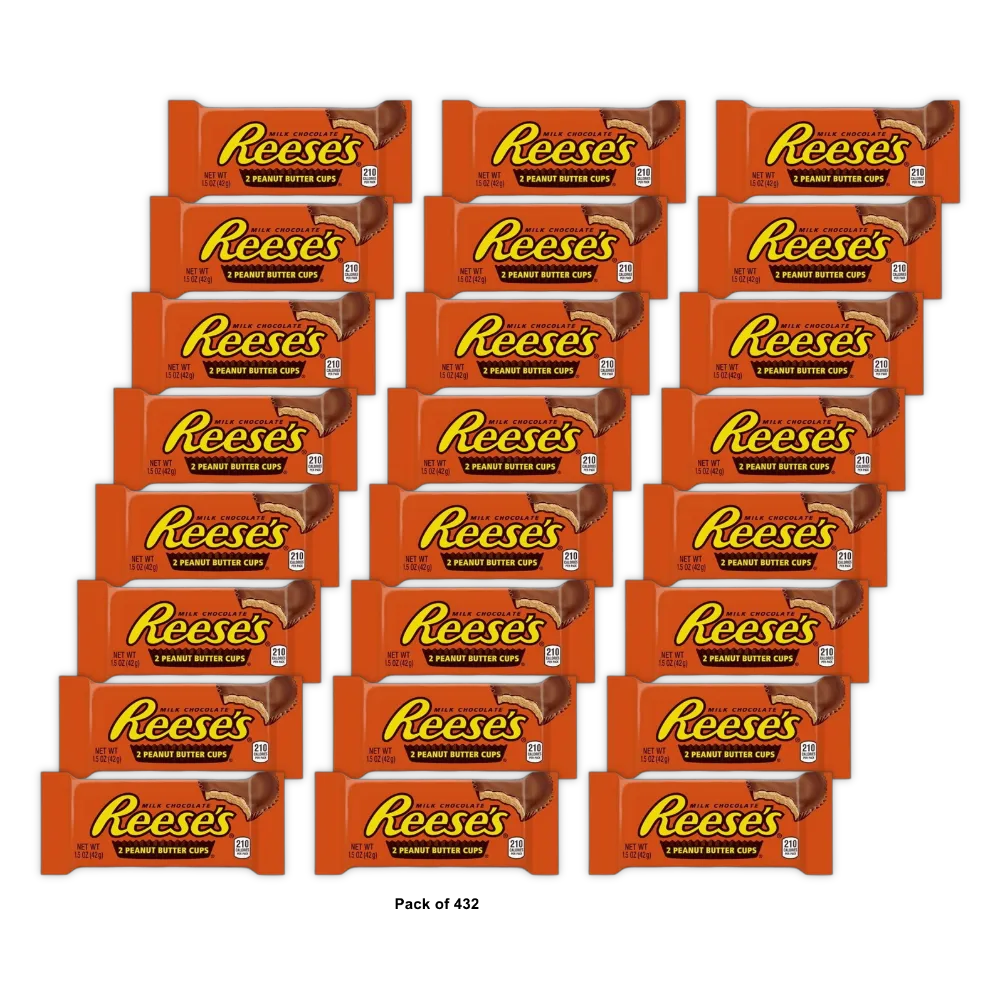 Reeses Peanut Butter Cups Milk Chocolate 1.5Oz (Pack of 432)